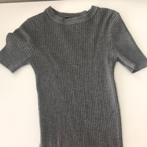 Forever 21 Fitted Ribbed T-Shirt Tight Dress